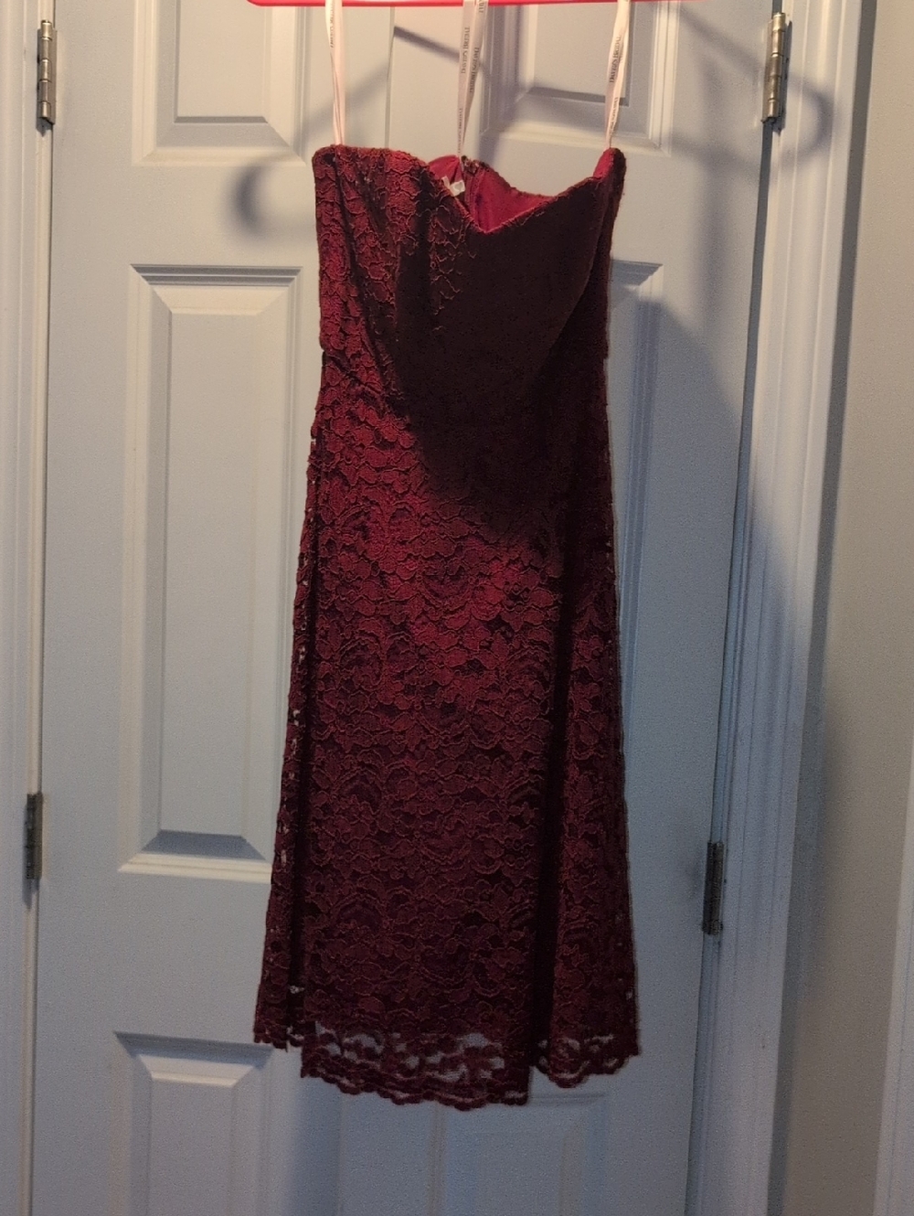 Deep Red Bridesmaid Dress